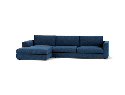 Cello Plush 2-Piece Sectional Sofa with Chaise - Fabric