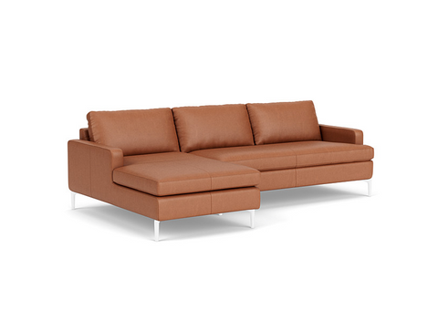 Eve Grand 2-Piece Sectional Sofa with Chaise - Leather