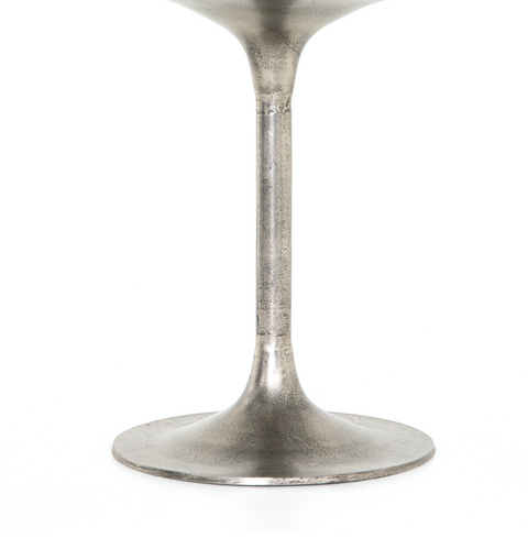 Simone Bistro Table-Raw Antique Nickel
