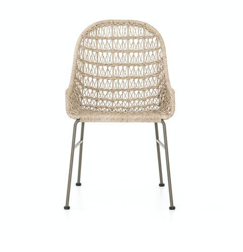 Bandera Outdoor Woven Dining Chair - Vintage White
