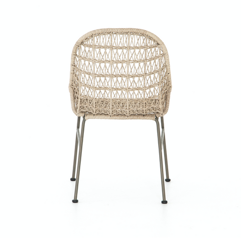 Bandera Outdoor Woven Dining Chair - Vintage White