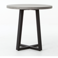 Cyrus Outdoor Round Dining Table, 32" Grey