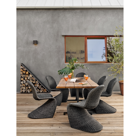 Portia Outdoor Dining Chair-Vintage Coal