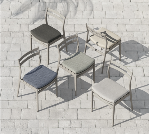 Atherton Outdoor Dining Chair -Weathered Grey
