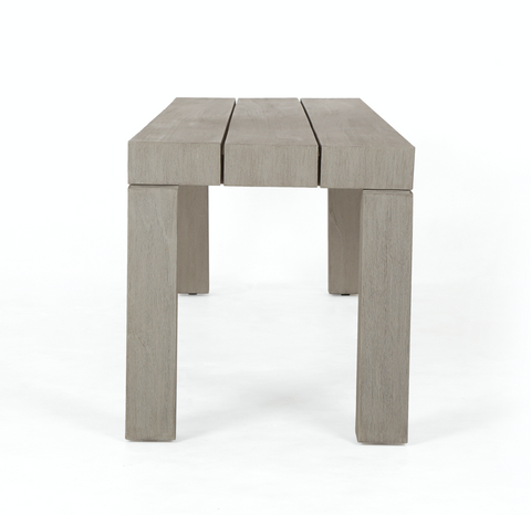 Sonora Outdoor Dining Bench-Weathered Grey