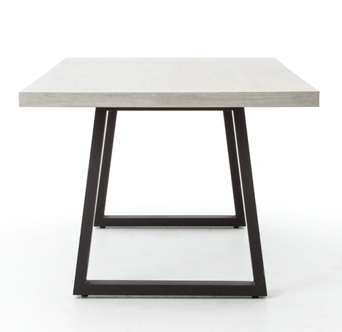 Cyrus Outdoor Dining Table 79" -Grey