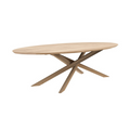 Mikado Oval Dining Table, 105.5" - Oak