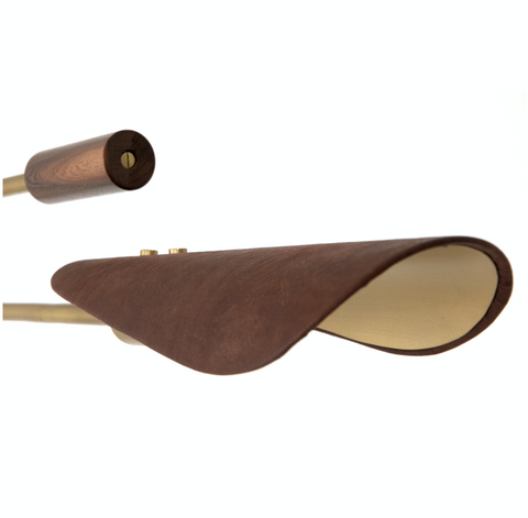 Astrid Chandelier - Dark Brown Leather