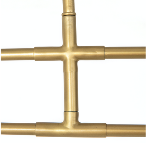 Astrid Chandelier - Dark Brown Leather