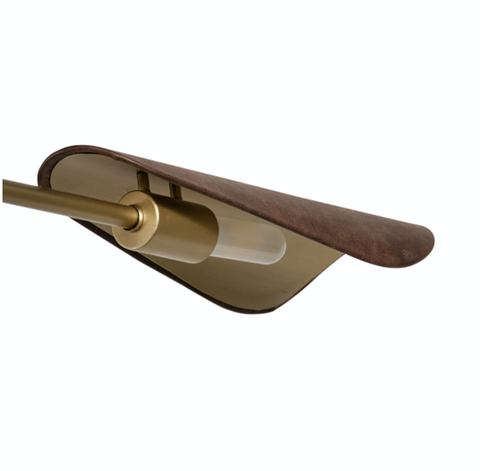 Astrid Chandelier - Dark Brown Leather