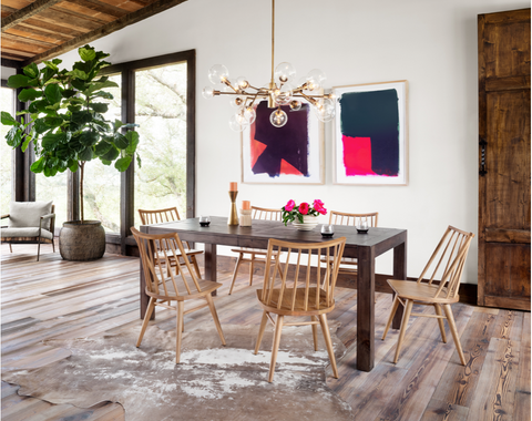 Pellman Chandelier, Matte Brass