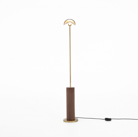 Astrid Floor Lamp - Dark Brown Leather