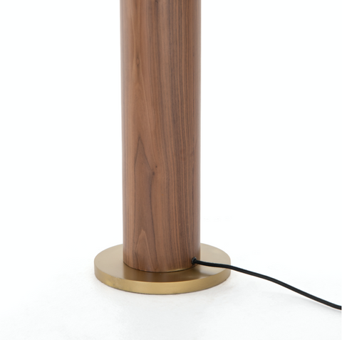 Astrid Floor Lamp - Dark Brown Leather
