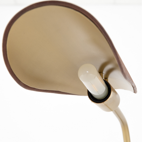 Astrid Floor Lamp - Dark Brown Leather