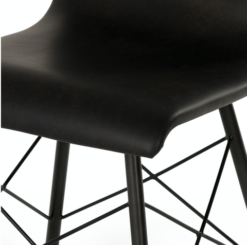 Diaw Dining Chair- Distressed Black