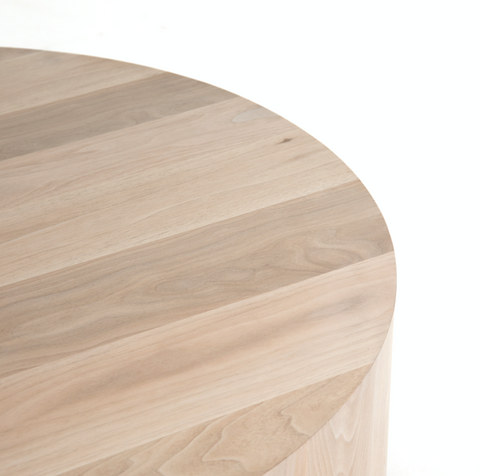 Hudson Round Coffee Table - Ashen Walnut