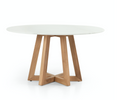 Creston Dining Table 55" - White Marble