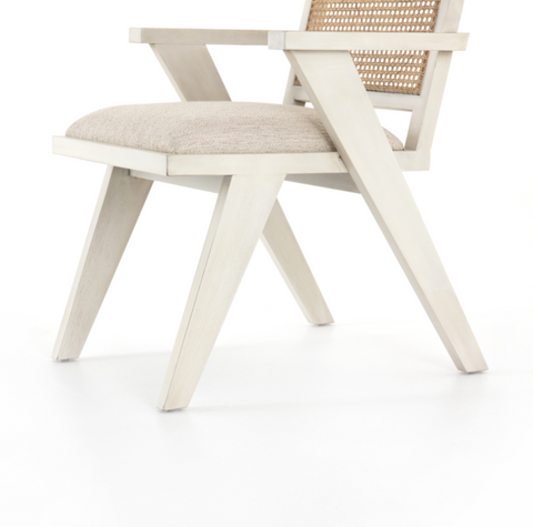 Flora Dining Chair- Distressed Cream