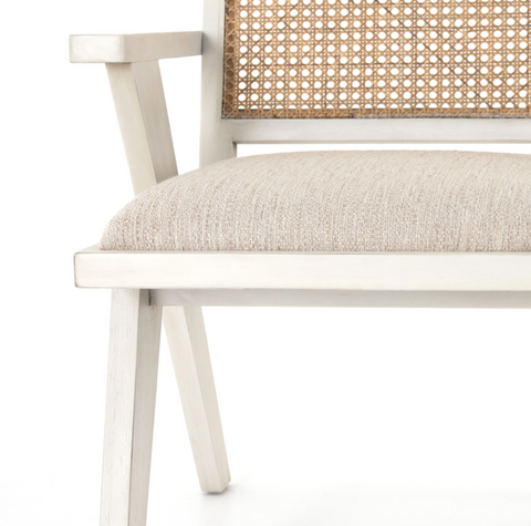 Flora Dining Chair- Distressed Cream