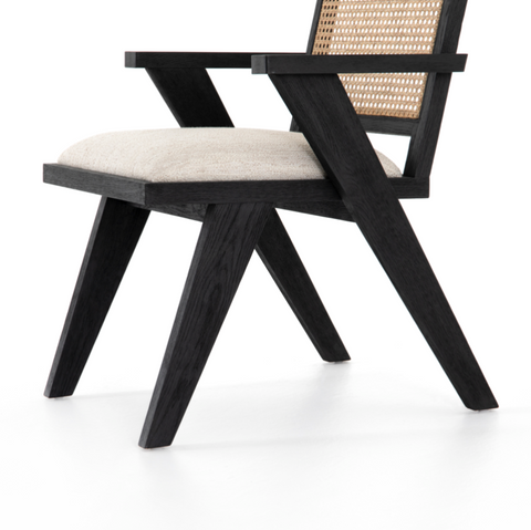 Flora Dining Chair- Drifted Matte Black