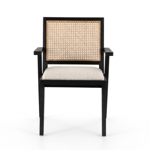 Flora Dining Chair- Drifted Matte Black
