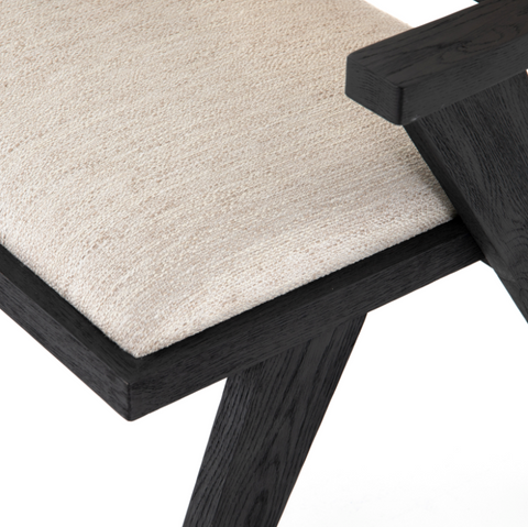 Flora Dining Chair- Drifted Matte Black