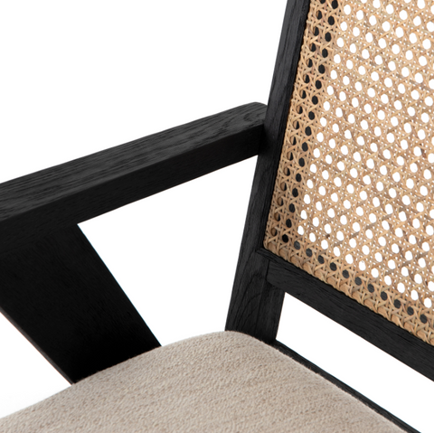 Flora Dining Chair- Drifted Matte Black
