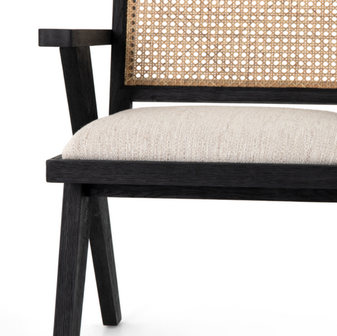 Flora Dining Chair- Drifted Matte Black