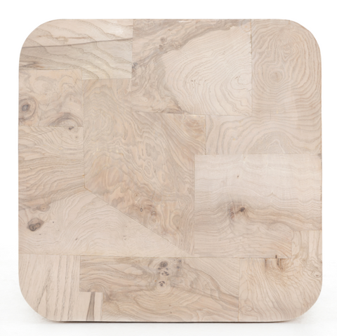 Blanco End Table - Bleached Burl