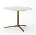 Helen Round Bistro Table - Polished White