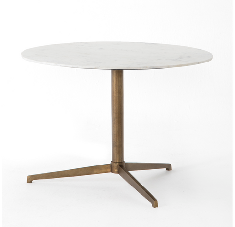 Helen Round Bistro Table - Polished White