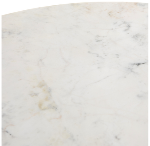 Helen Round Bistro Table - Polished White