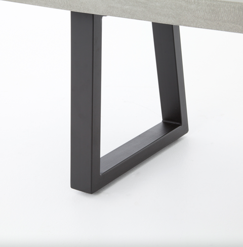 Cyrus Dining Bench - Light Grey