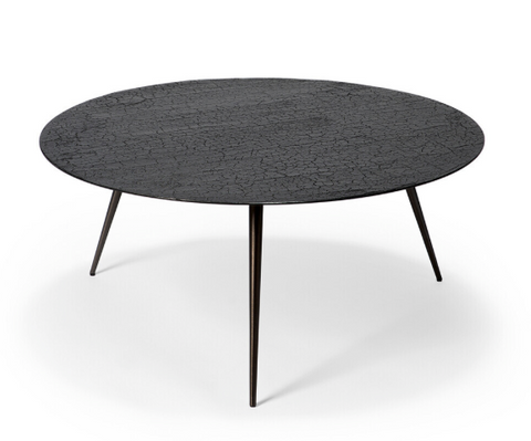 Luna Coffee Table - Lava Black - 31.5"