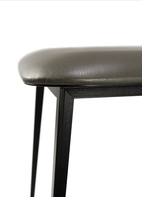 DC dining chair - olive green leather