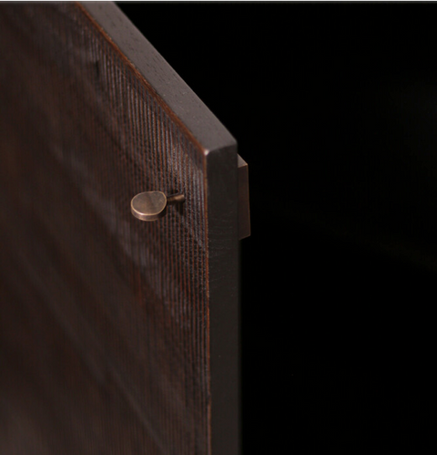 Grooves Sideboard, 60"-Teak Black