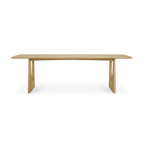Geometric Dining Table - 98.5" - Oak