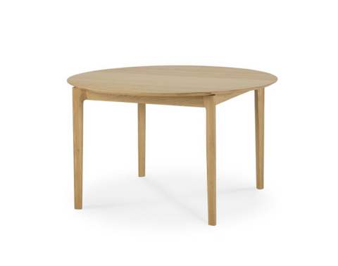 Bok Round Extendable Dining Table -Oak