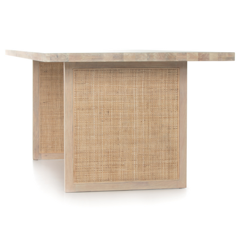 Clarita Dining Table - White Wash Mango