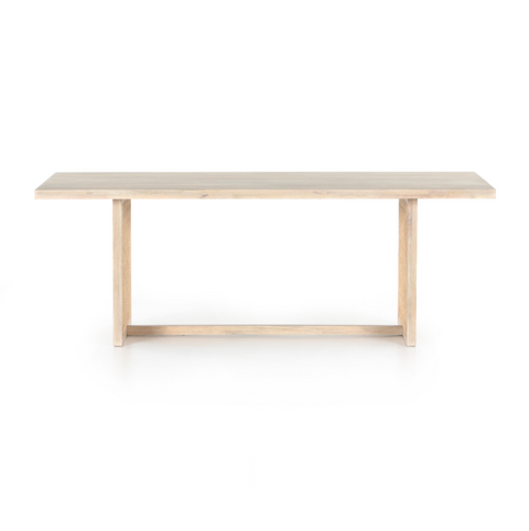 Clarita Dining Table - White Wash Mango