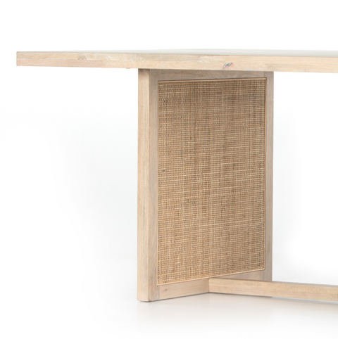 Clarita Dining Table - White Wash Mango
