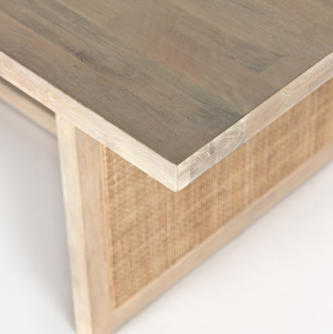 Clarita Dining Table - White Wash Mango