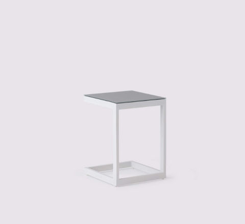 Cape Outdoor Side Table - White