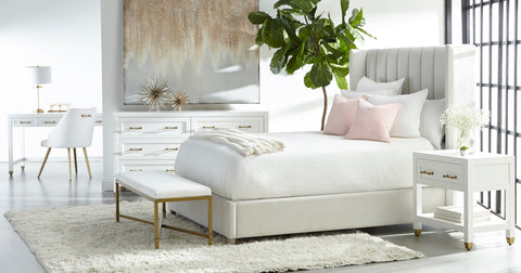 Stella 1-Drawer Nightstand - Matte White