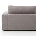 Bloor 4-Pc Sectional RAF w/ Ottoman-Chess Pewter