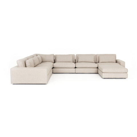Bloor 6-Pc Sectional w/ Ottoman-Essence Natural
