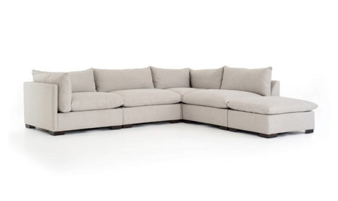 Westwood 4Pc LAF Sectional w/ Ottoman-Bennett Moon