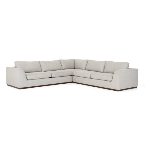 Colt 3Pc Sectional- Aldred Silver