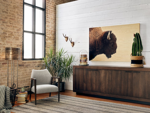 American Bison-Maple Box - 60" X 40"