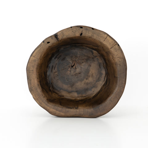 Reclaimed Wood Bowl-Ochre